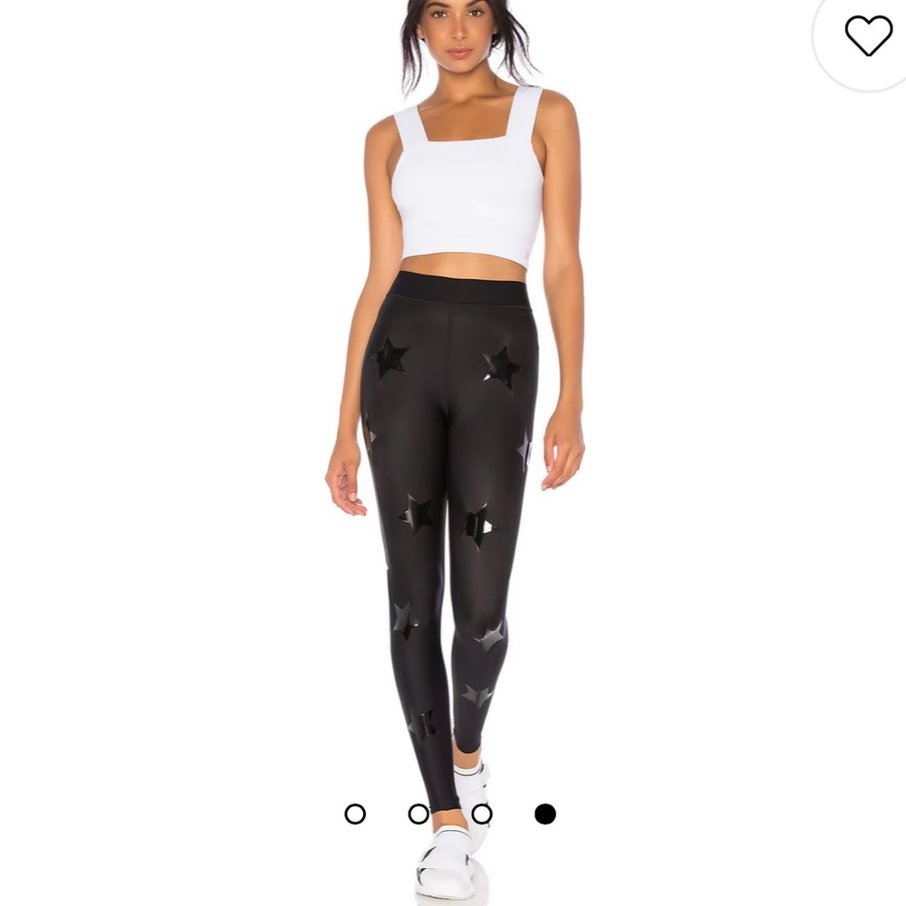 Ultracor Ultra Lux Knockout Star Leggings in Nero & Patent Nero - Sz: L - Picture 4 of 10